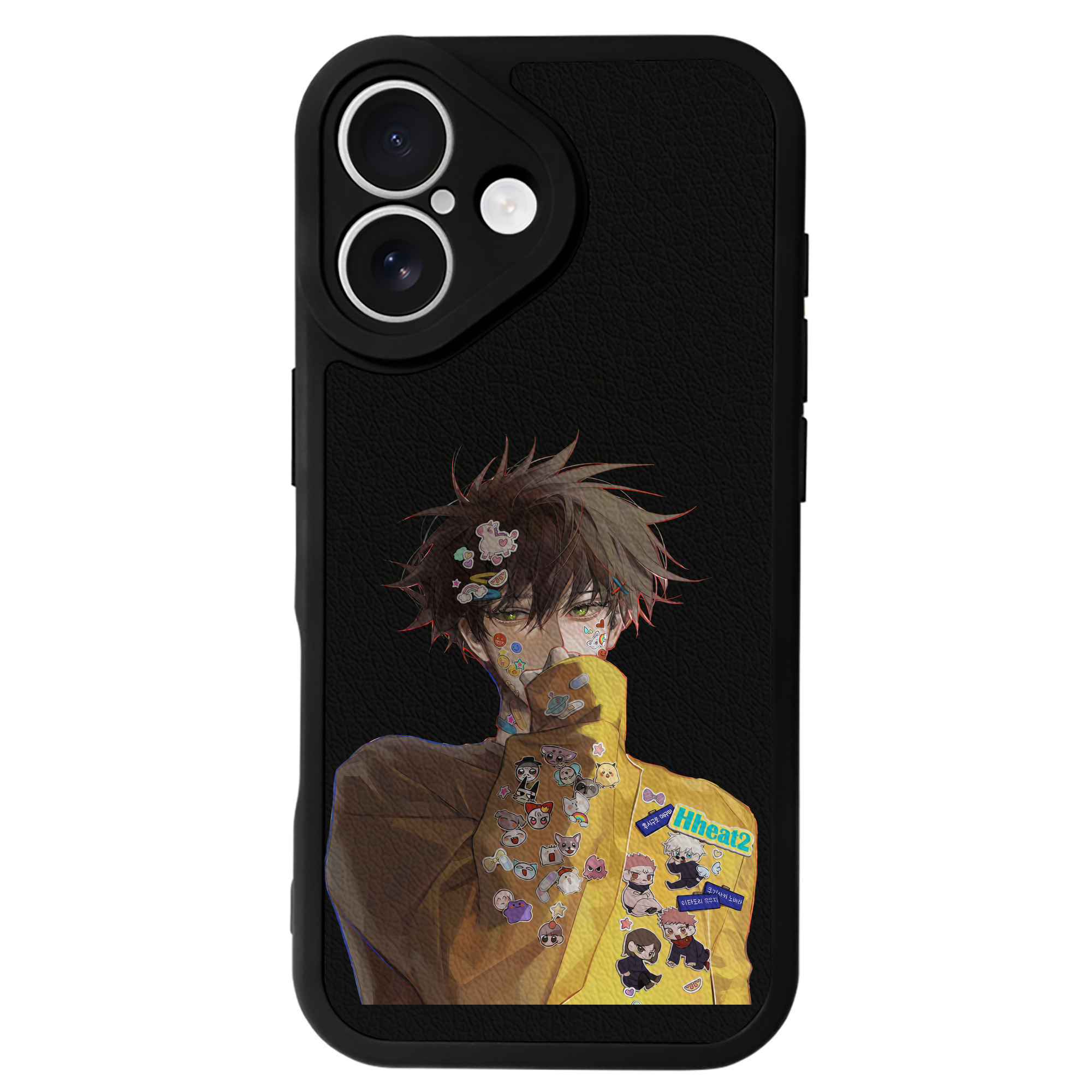 （画像用） 呪術廻戦 Jujutsu Kaisen 【iPhone 16シリーズ対応】シリコンスマホケース（レザー調） 材質：シリコン